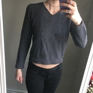 J Crew gray crew neck sweater!